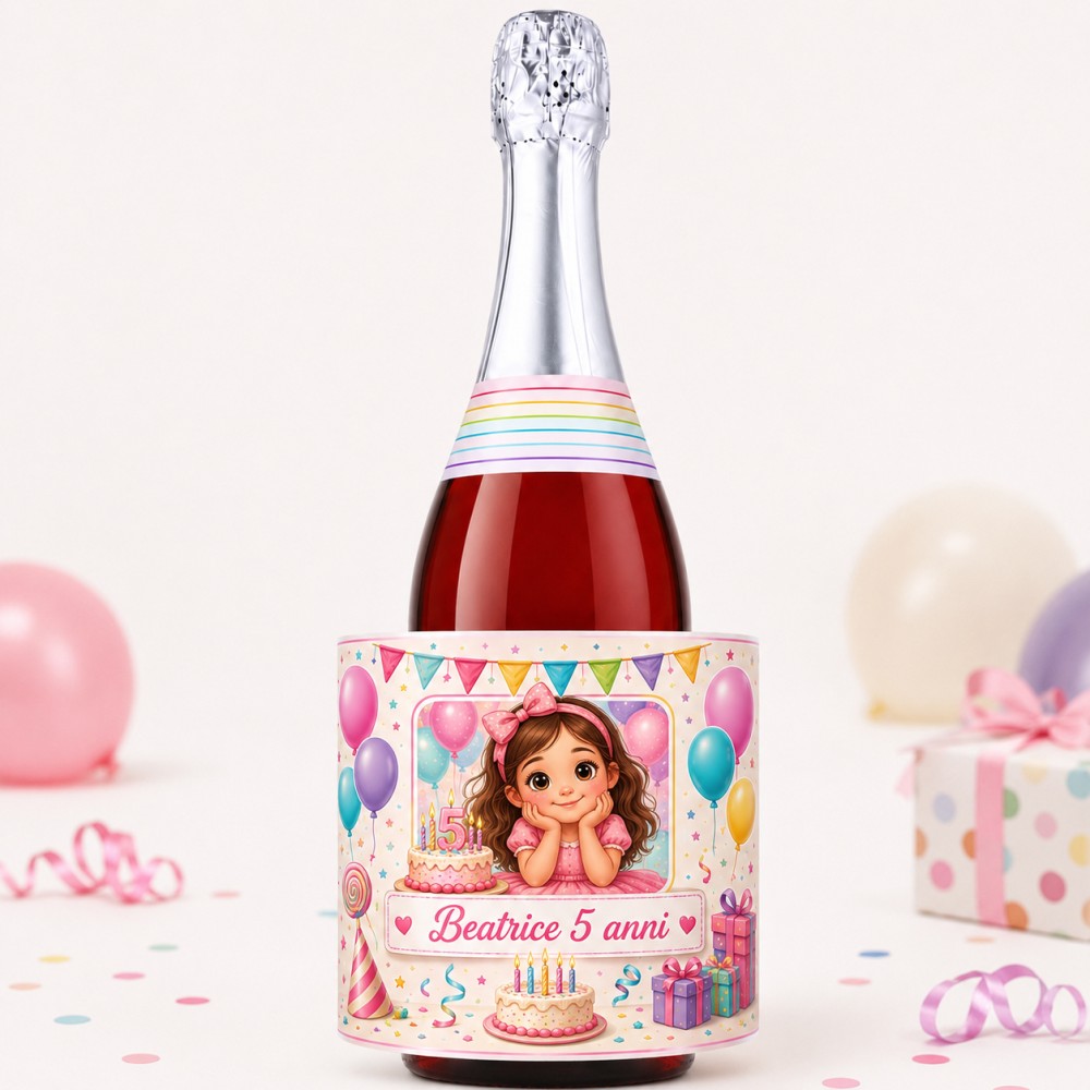 Spumante Analcolico Fragola Personalizzato con Foto | 750 ml | Graziano