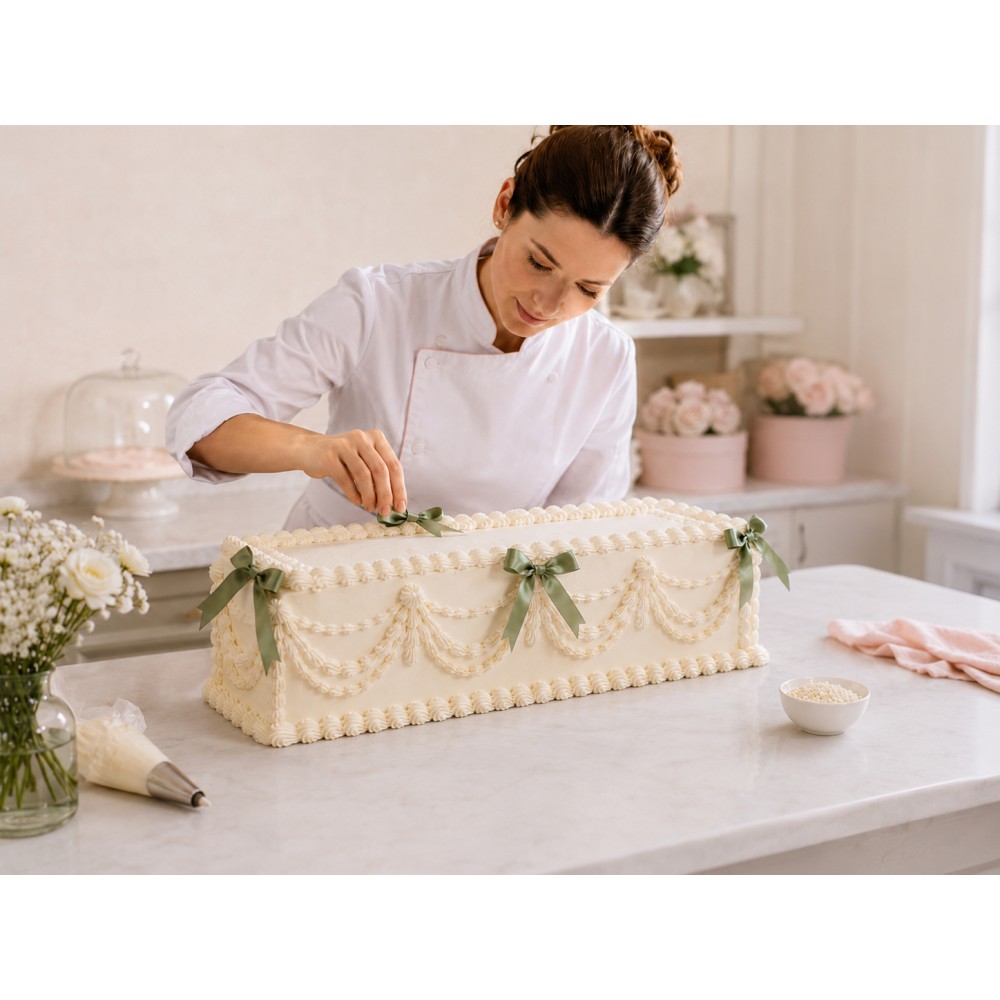 Base Rettangolare in Polistirolo per Long Cake | 20x50 e 30x60 cm | Graziano