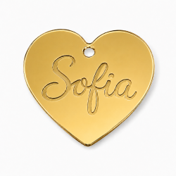 Bomboniera Personalizzata Plexiglass Oro con Nome Inciso
