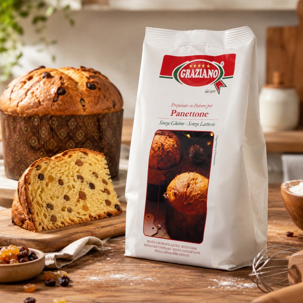 Preparato per Panettone 500g SENZA GLUTINE | Graziano Sas