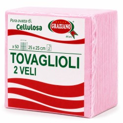 Tovaglioli Carta Colorati Biodegradabili 25x25 cm 50 Pz | Graziano