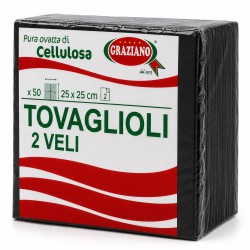 Tovaglioli Carta Colorati Biodegradabili 25x25 cm 50 Pz | Graziano