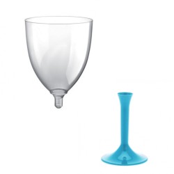 Calici Plastica con Gambo Colorato 180 cc 20 Pz | Graziano