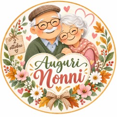 Cialda Festa dei Nonni 2 Ottobre per Torta | Senza Glutine