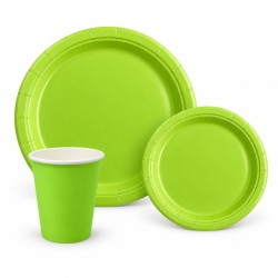 Coordinato Tavola Verde Acido Lime | Piatti e Bicchieri