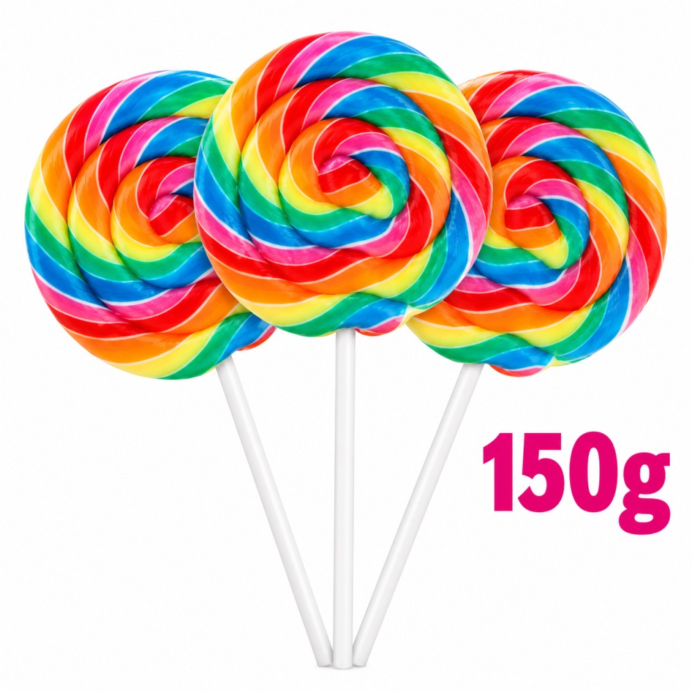 Maxi Lecca Lecca Rainbow Swirl Arcobaleno 150 g
