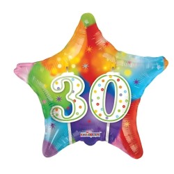 Palloncino 30 Anni Stella Multicolor 46 cm | Graziano
