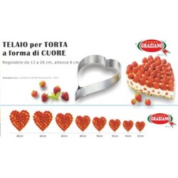 Cornice per Torta Cuore Pz.1