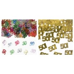 Coriandoli Tavola 50 Anni Oro e Multicolor | Graziano