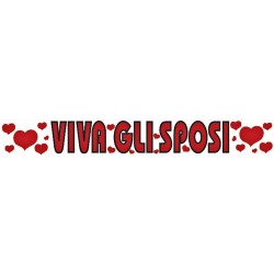 Festone VIVA GLI SPOSI 25 Mt