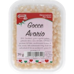 Gocce di cioccolato bianco Gr.70