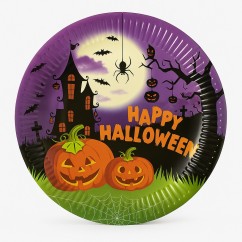 Piatti grandi Halloween - 8 Pz. | Graziano Sas