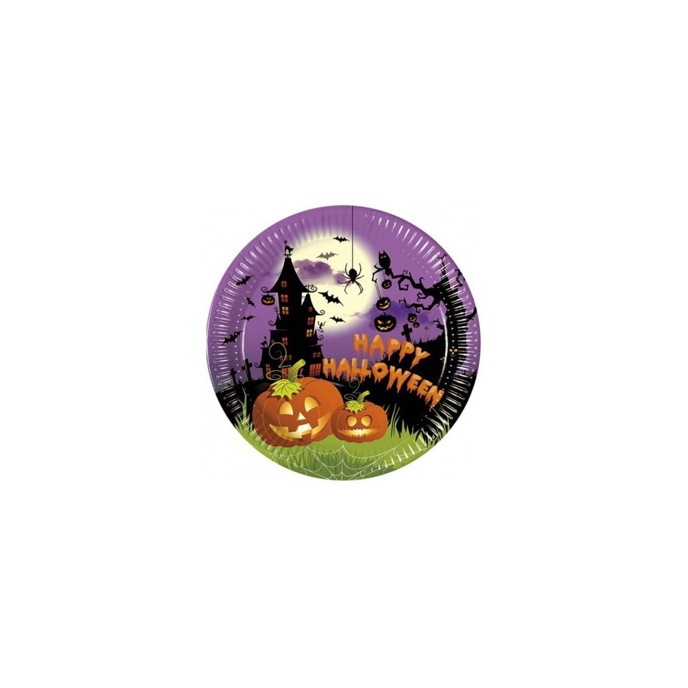 Piatti grandi Halloween - 8 Pz.