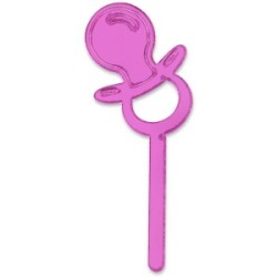 Mini Cake Topper Nascita Girl 8pz