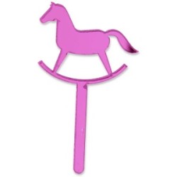 Mini Cake Topper Nascita Girl 8pz