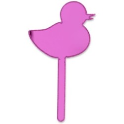 Mini Cake Topper Nascita Girl 8pz