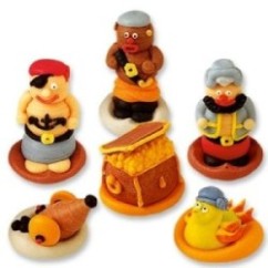 Set Pirati in zucchero Pz.6 | Graziano Sas
