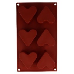 Stampo Silicone Cuori - 6 forme