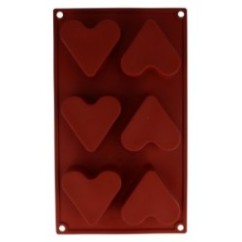 Stampo Silicone Cuori - 6 forme | Graziano Sas