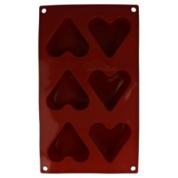 Stampo Silicone Cuori - 6 forme