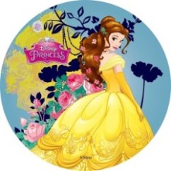 Cialda per torta Belle Disney rotonda 20 cm | Graziano Sas