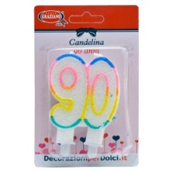 Candelina per torta 90 anni