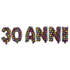 Kit Palloncini Festone 30 anni | Graziano Sas
