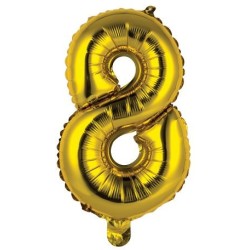 Palloncini numero 8 oro