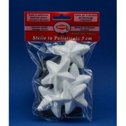 Stelle in polistirolo 5 cm 5 Pz