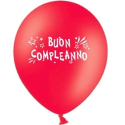 Palloncino Lattice Buon compleanno 5 pz