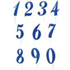 Numeri Glitter Blu | Graziano Sas