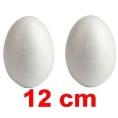 Uova pasquali polistirolo 12 cm 2 pz | Graziano Sas