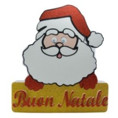 Babbo Natale decorato in polistirolo | Graziano Sas