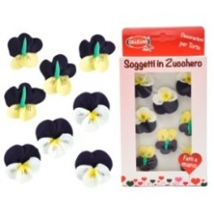 Soggetti Viole zucchero 8 pz | Graziano Sas