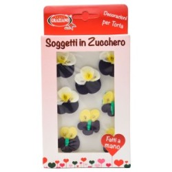 Soggetti Viole zucchero 8 pz