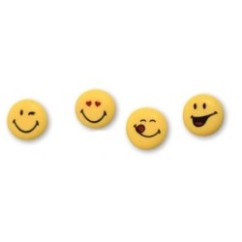 Faccine Smileys in Zucchero 4 pz | Graziano Sas