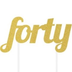 Cake Topper Forty | Graziano Sas