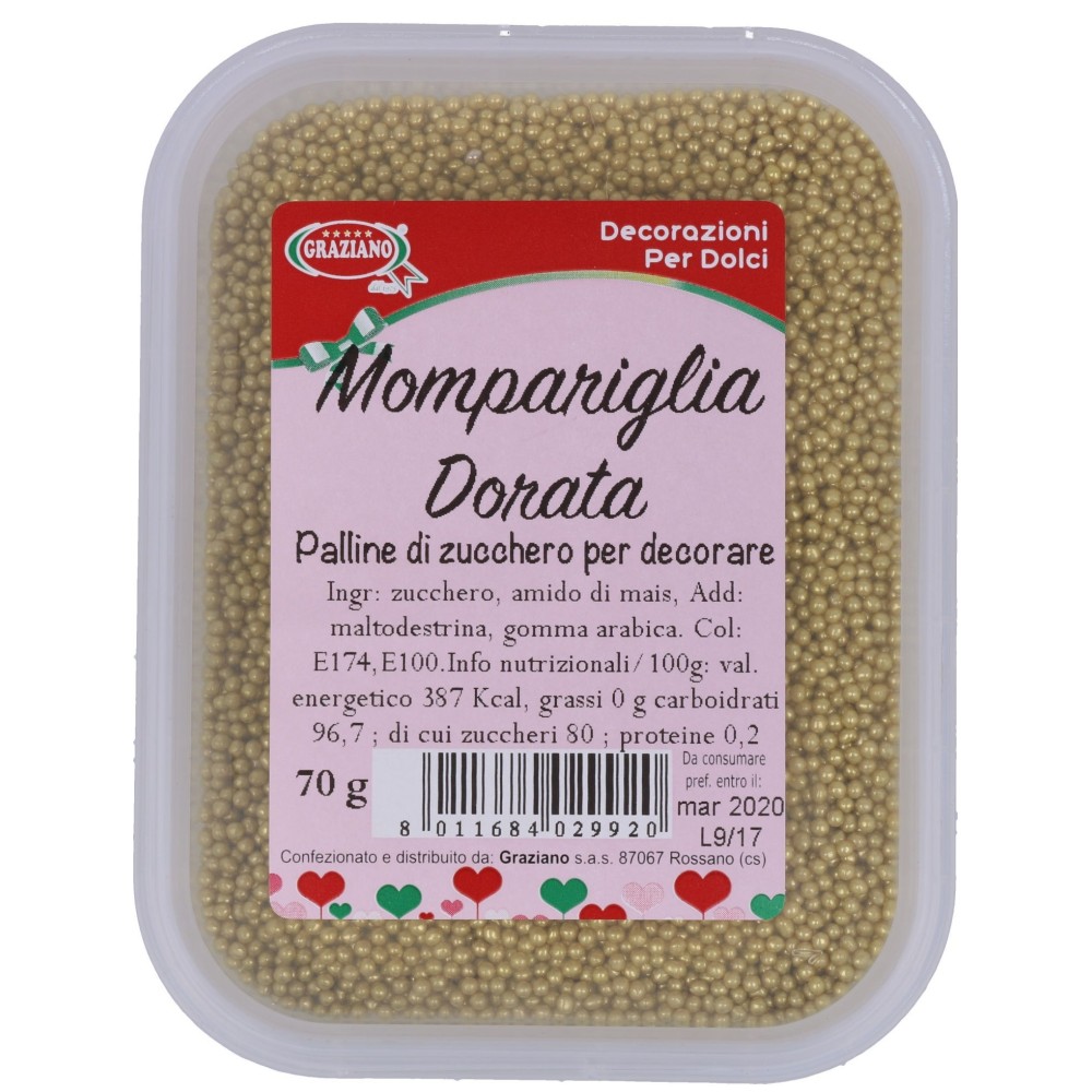 Mompariglia dorata 70g