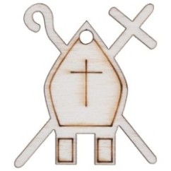 Ciondoli in Legno Cresima 12 Pz | Graziano Sas